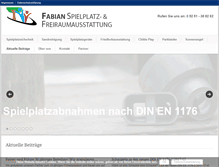 Tablet Screenshot of fabian-spielplatz.de